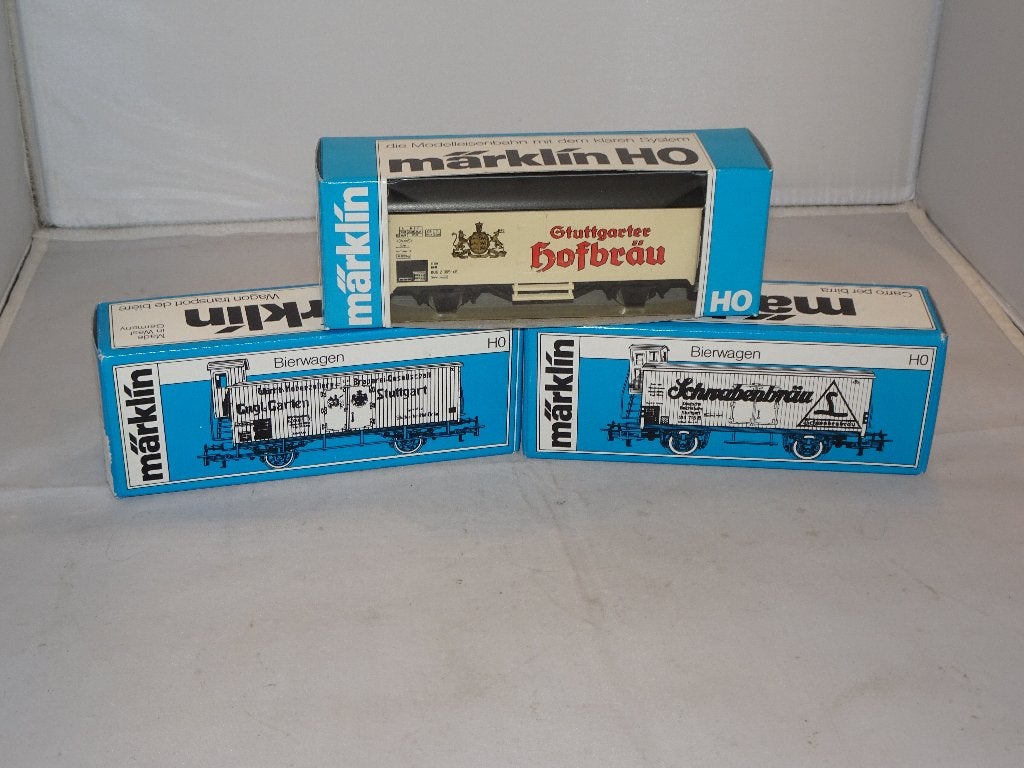 3x Marklin bierwagon 4439/4677/4680 nieuw in ovp (#945), Wisselstroom, Ophalen of Verzenden, Märklin, Nieuw