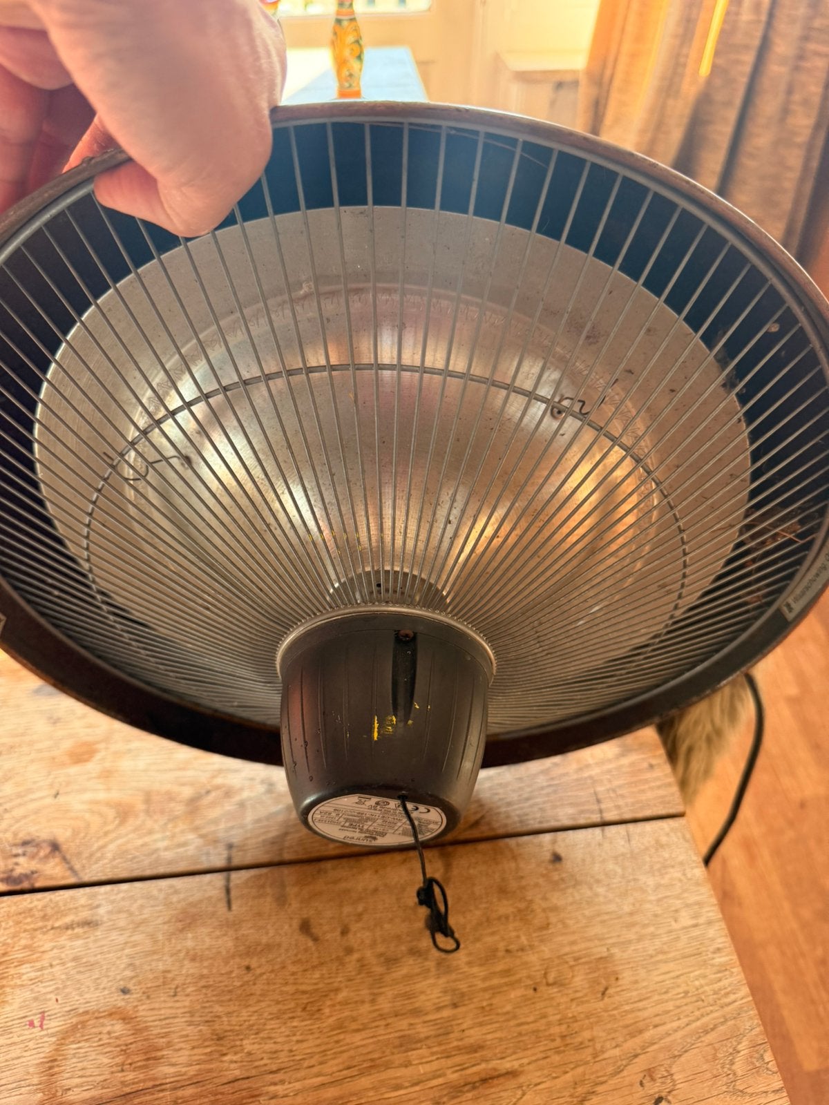 Koperen warmte lamp voor buiten, Ophalen, Gebruikt, Overige materialen