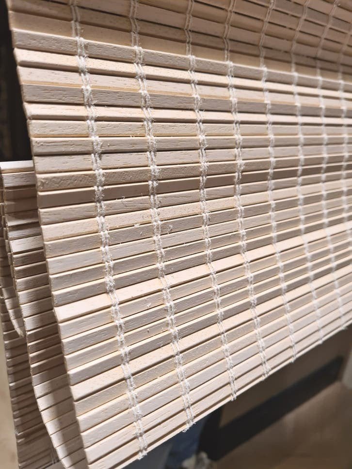 Nieuwe Sunway woodweave 1.10m breed, oil burned white, Overige merken, 165 cm, Hout, Nieuw