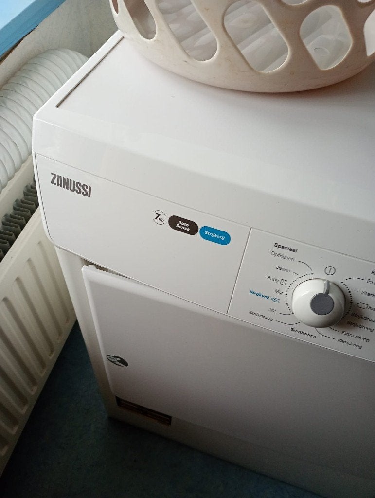Zanussi droogtrommel, Witgoed en Apparatuur, Ophalen, 6 tot 8 kg, Anti-kreukfase, Luchtafvoer