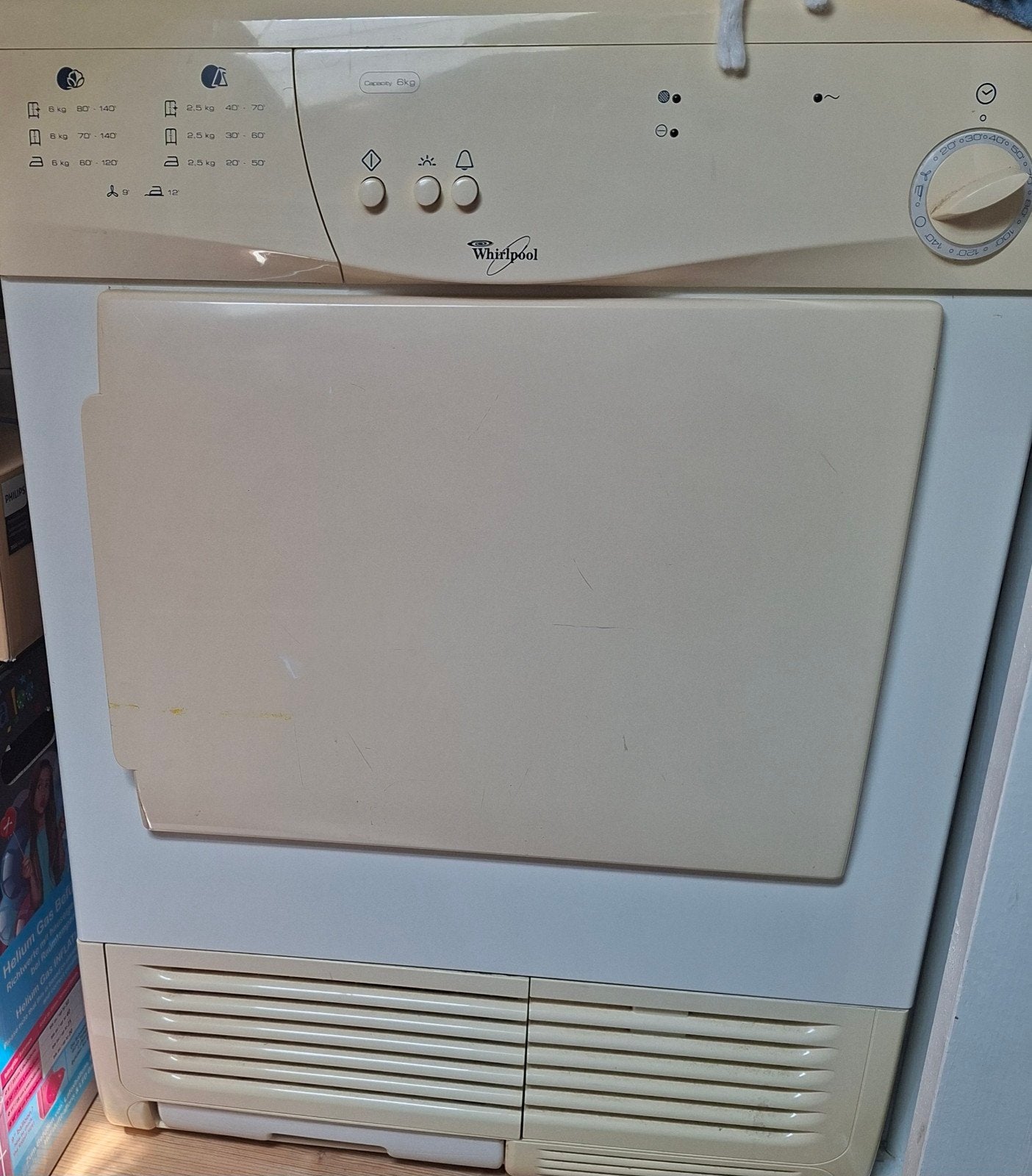 Whirlpool AWZ 780 Condensdroger 6kg, Witgoed en Apparatuur, Wasdrogers, 6 tot 8 kg, Gebruikt, Ophalen of Verzenden, 85 tot 90 cm