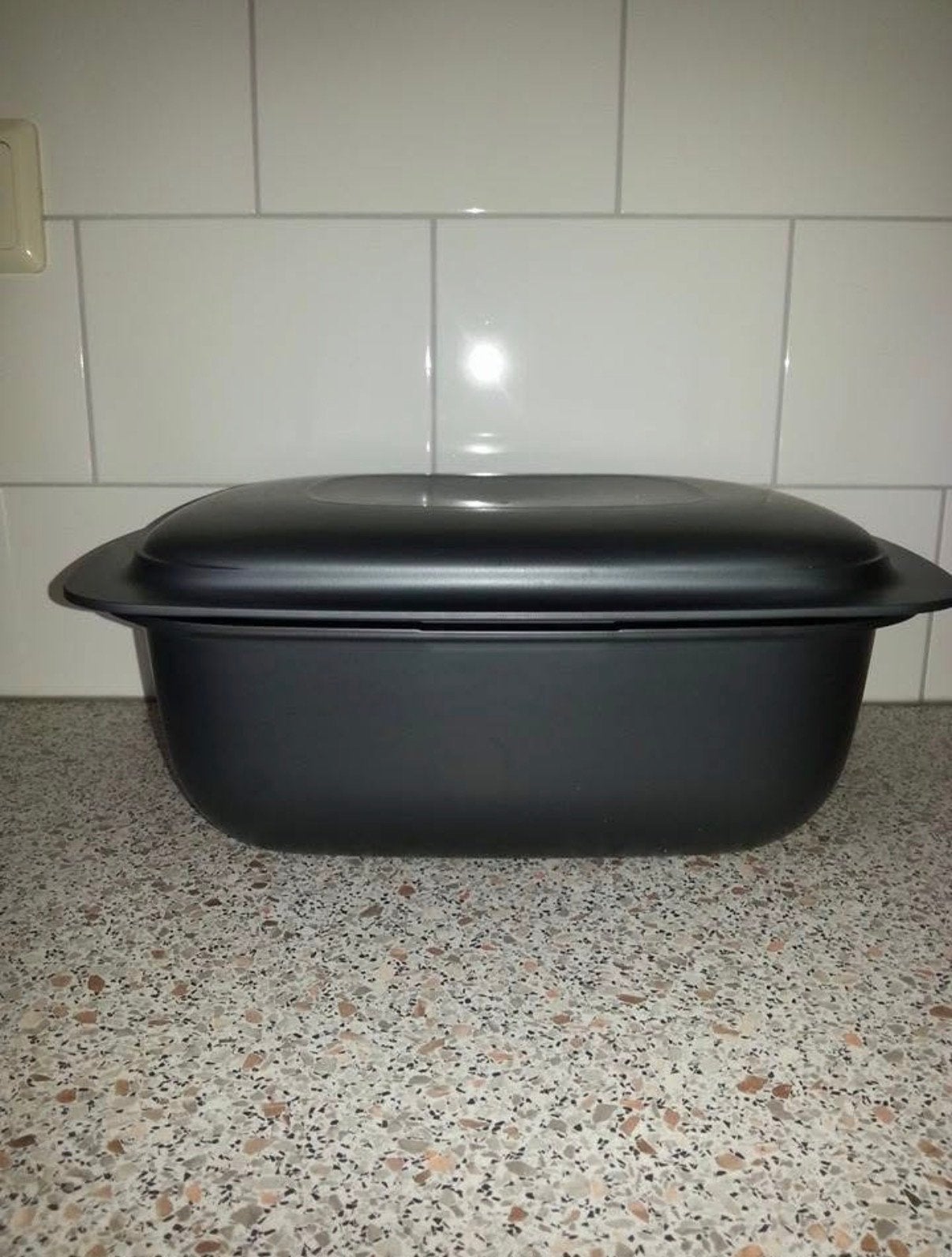 Tupperware UltraPro Ovenschaal 5,7LZwart, Huis en Inrichting, Keuken | Tupperware, Ophalen of Verzenden, Gebruikt, Bak of Kom