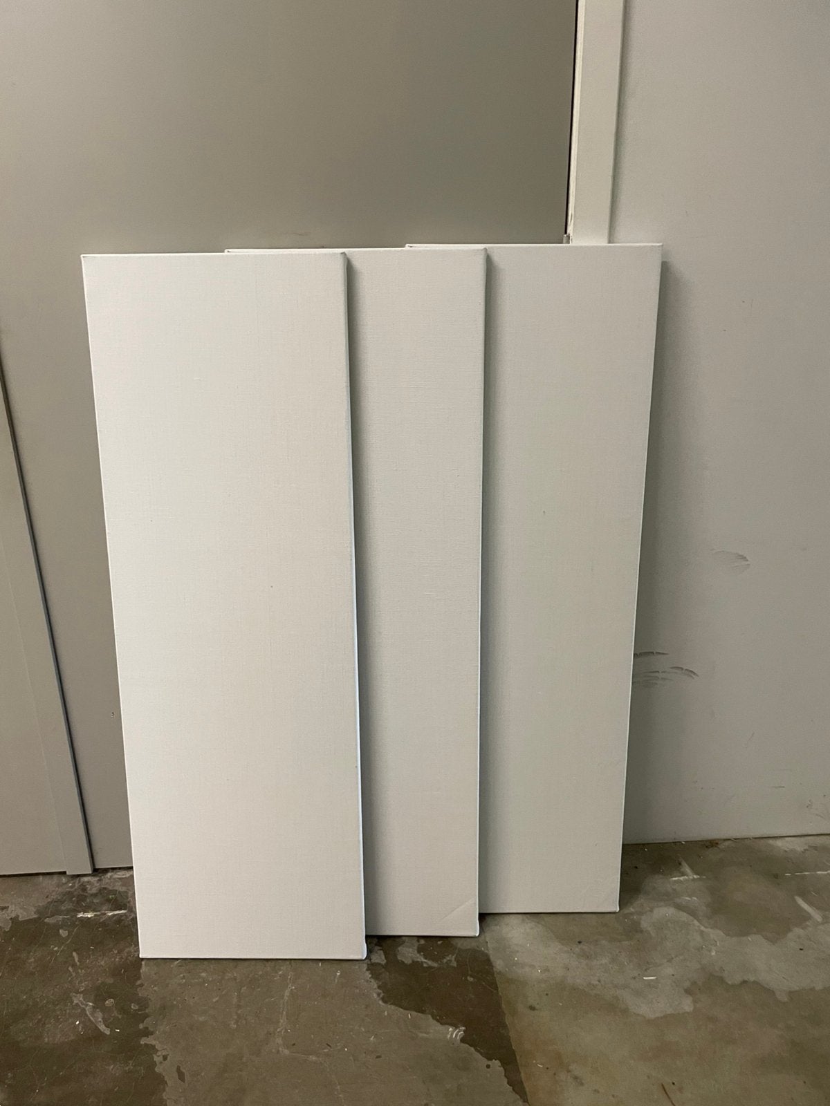 Set Drie Linnen Claessens 166 canvasdoeken 120x40cm,3D, Hobby en Vrije tijd, Schilderen, Ophalen of Verzenden, Nieuw, Doek