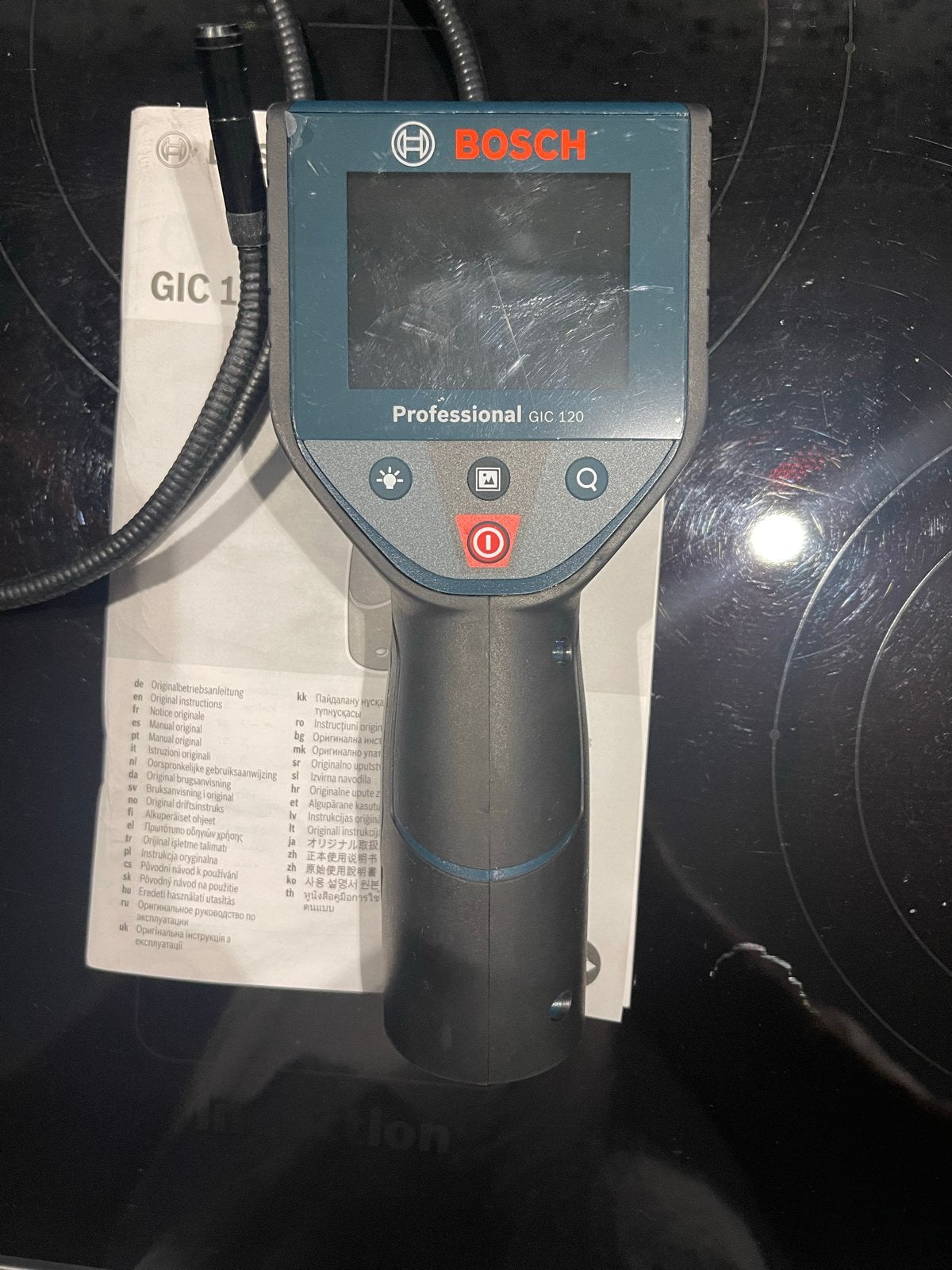 Bosch GIC 120 Professionele Inspectiecamera Endoscoop, Ophalen of Verzenden, Zo goed als nieuw, Overige meters