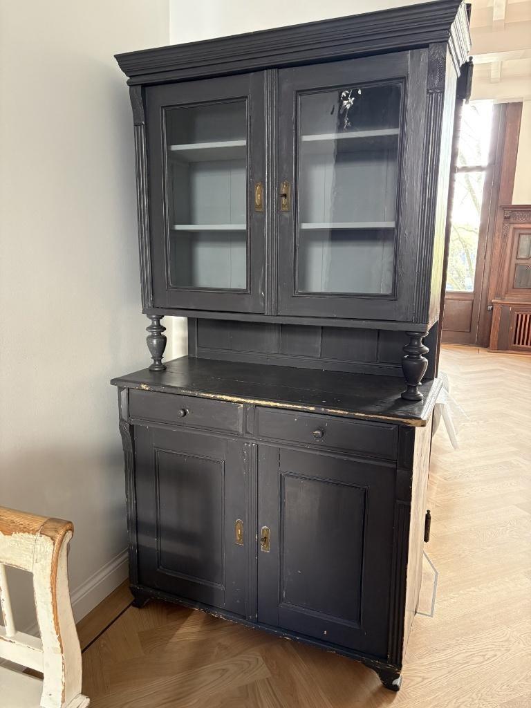 Vitrine- / servieskast, Ophalen, Gebruikt, 150 tot 200 cm, 25 tot 50 cm