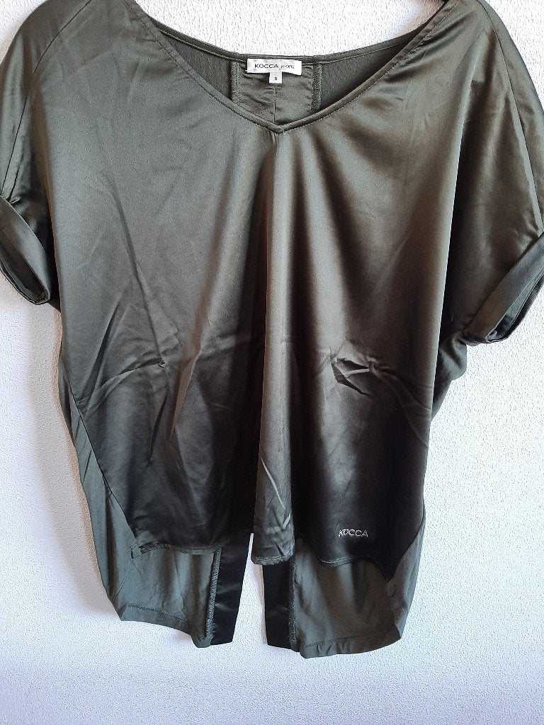 Kocca Jeans dames blouse kleur groen maat S., Kocca jeans, Ophalen of Verzenden, Zo goed als nieuw, Maat 36 (S)