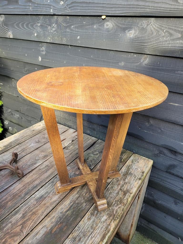 Art Deco bijzettafel Diameter ca. 60 cm., Ophalen