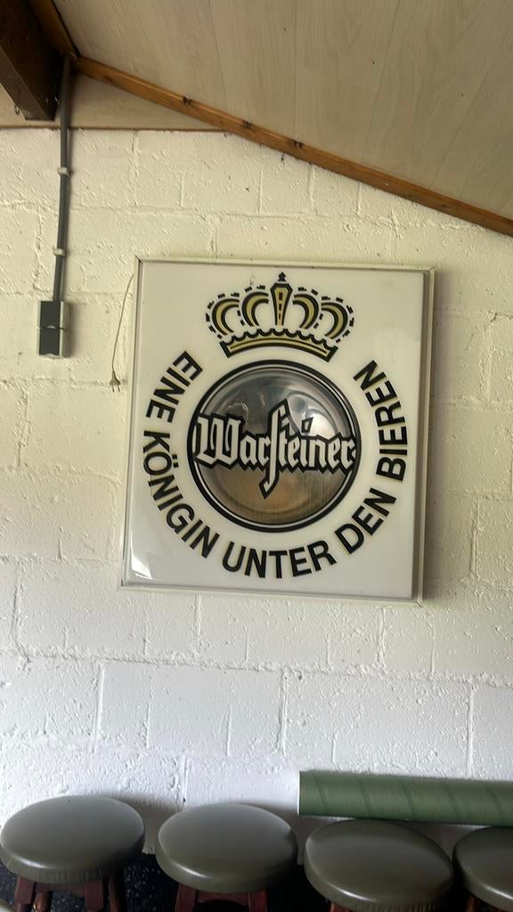 Wandlamp Warsteiner, Ophalen, Zo goed als nieuw, Reclamebord, Plaat of Schild, Overige merken