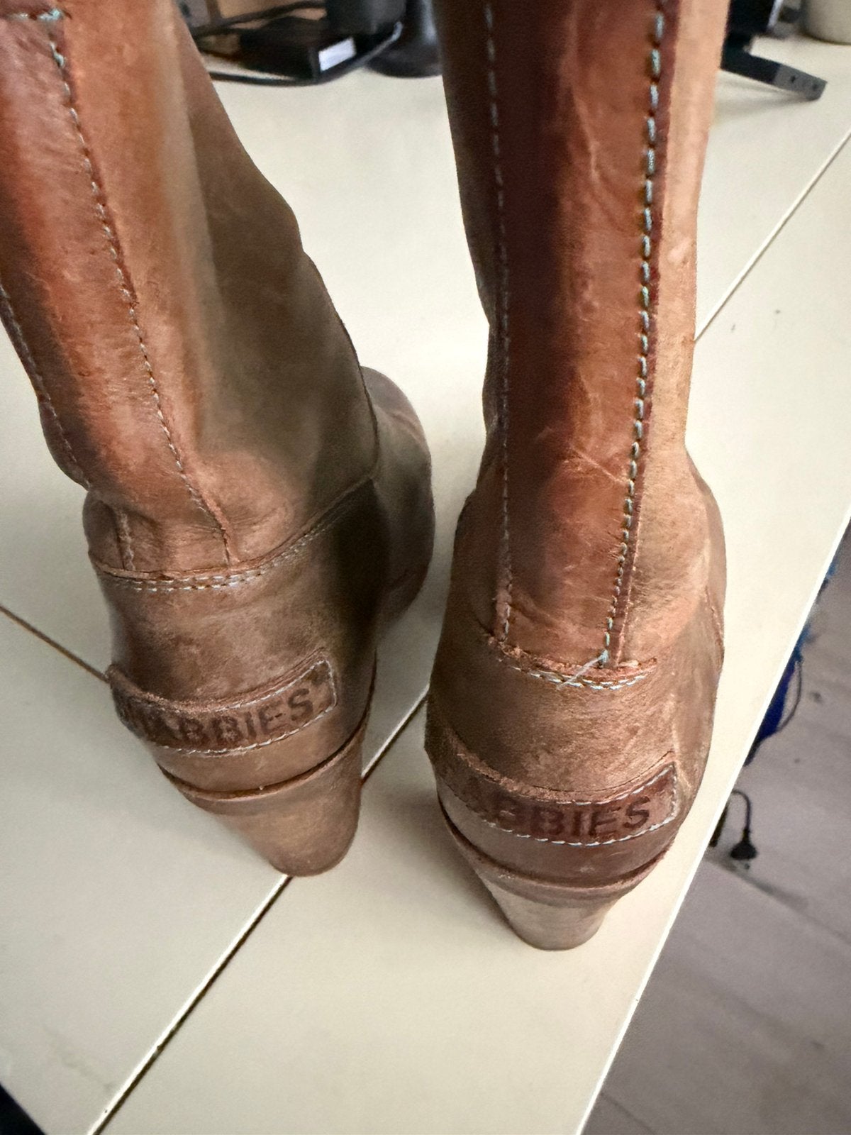 Leren shabbies. Enkellaarsjes mt 37, Ophalen, Zo goed als nieuw, Zwart