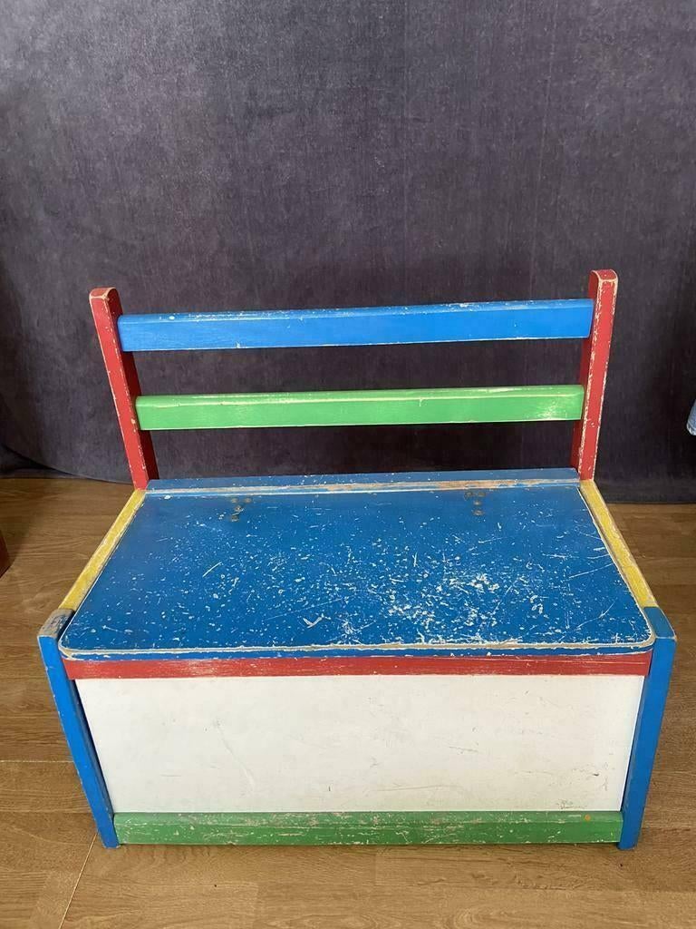 Vintage klapbankje voor kinderen, Ophalen, Gebruikt, Overige typen