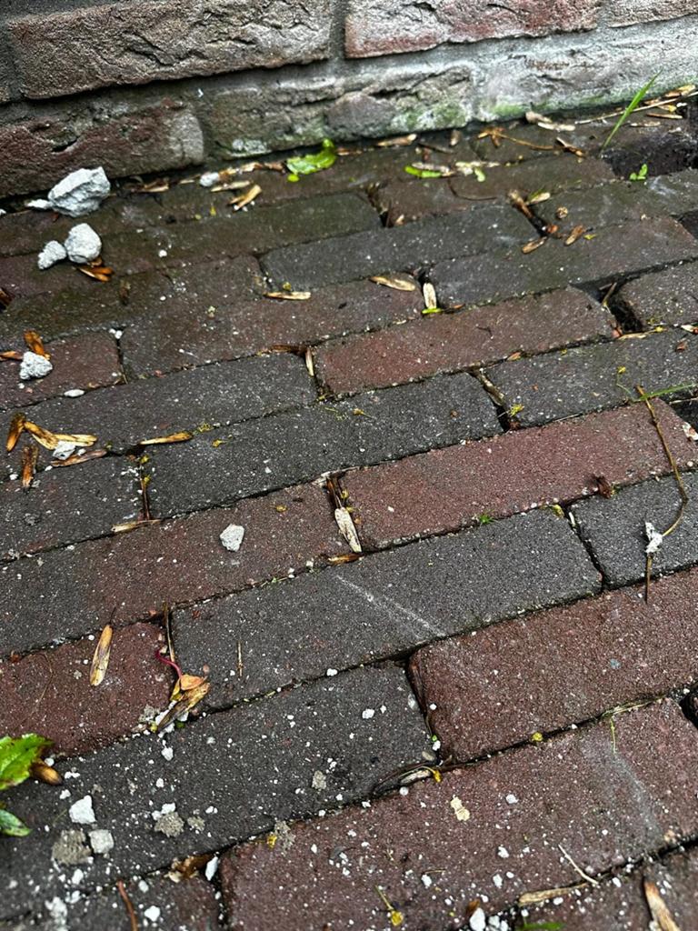 Gebruikte Klinkers - Roodbruin en Grijs, Tuin en Terras, Ophalen of Verzenden, Gebruikt, Beton, Klinkers