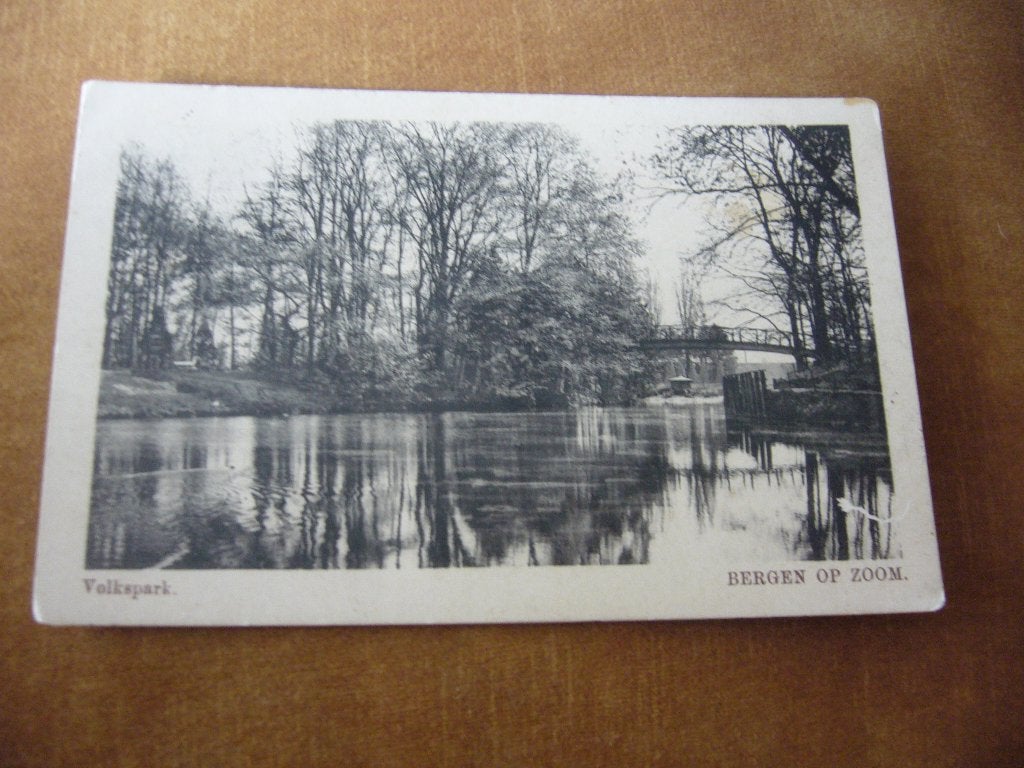 BERGEN OP ZOOM  =  VOLKSPARK BRIEFKAART 1913, Ophalen of Verzenden, Voor 1920, Gelopen, Noord-Brabant