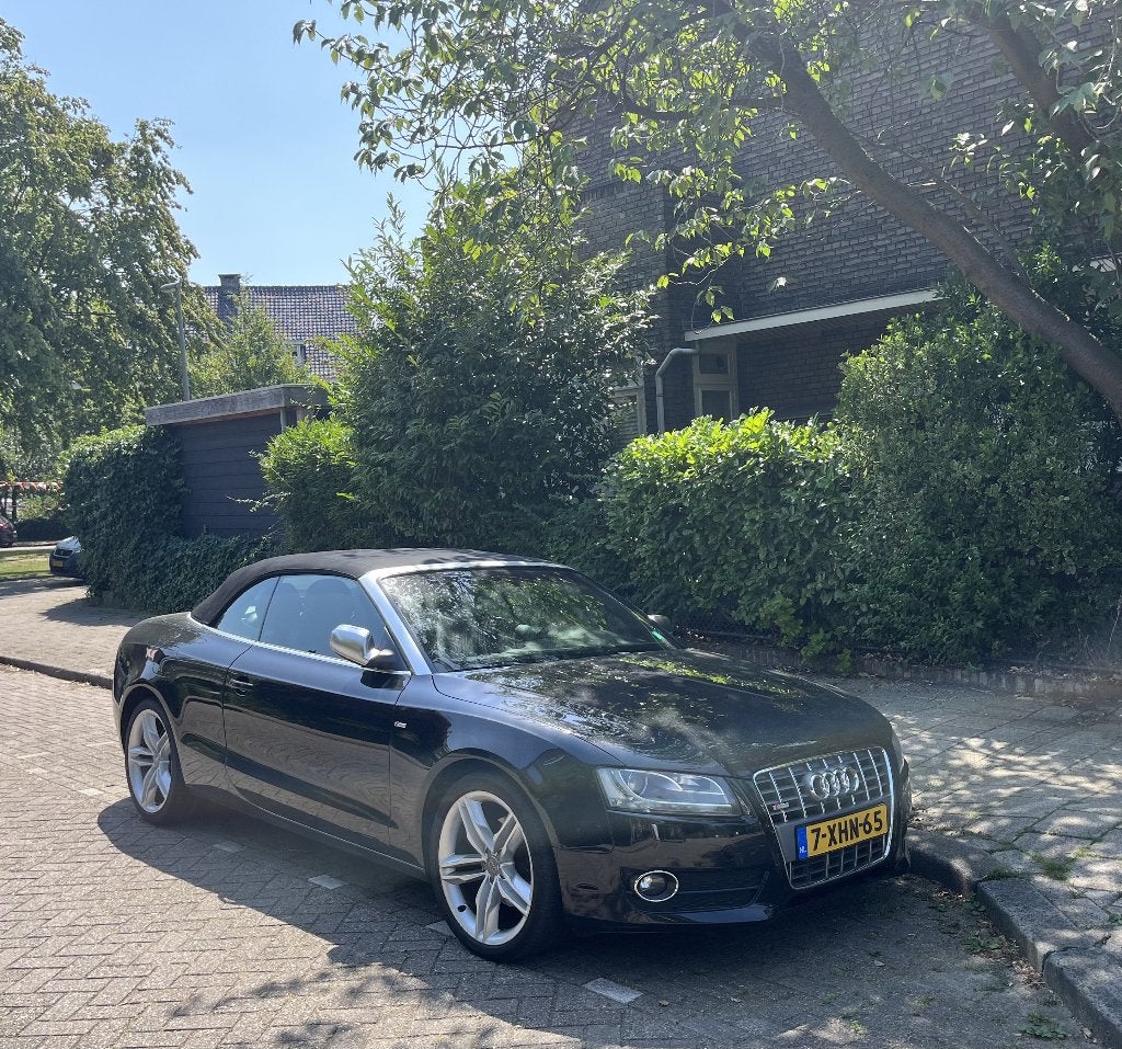Audi A5 1.8 Tfsi Cabrio Aut 2010 S-line, Cruise C, Airco Aut, Euro 5, Zwart, Cabriolet, Zwart