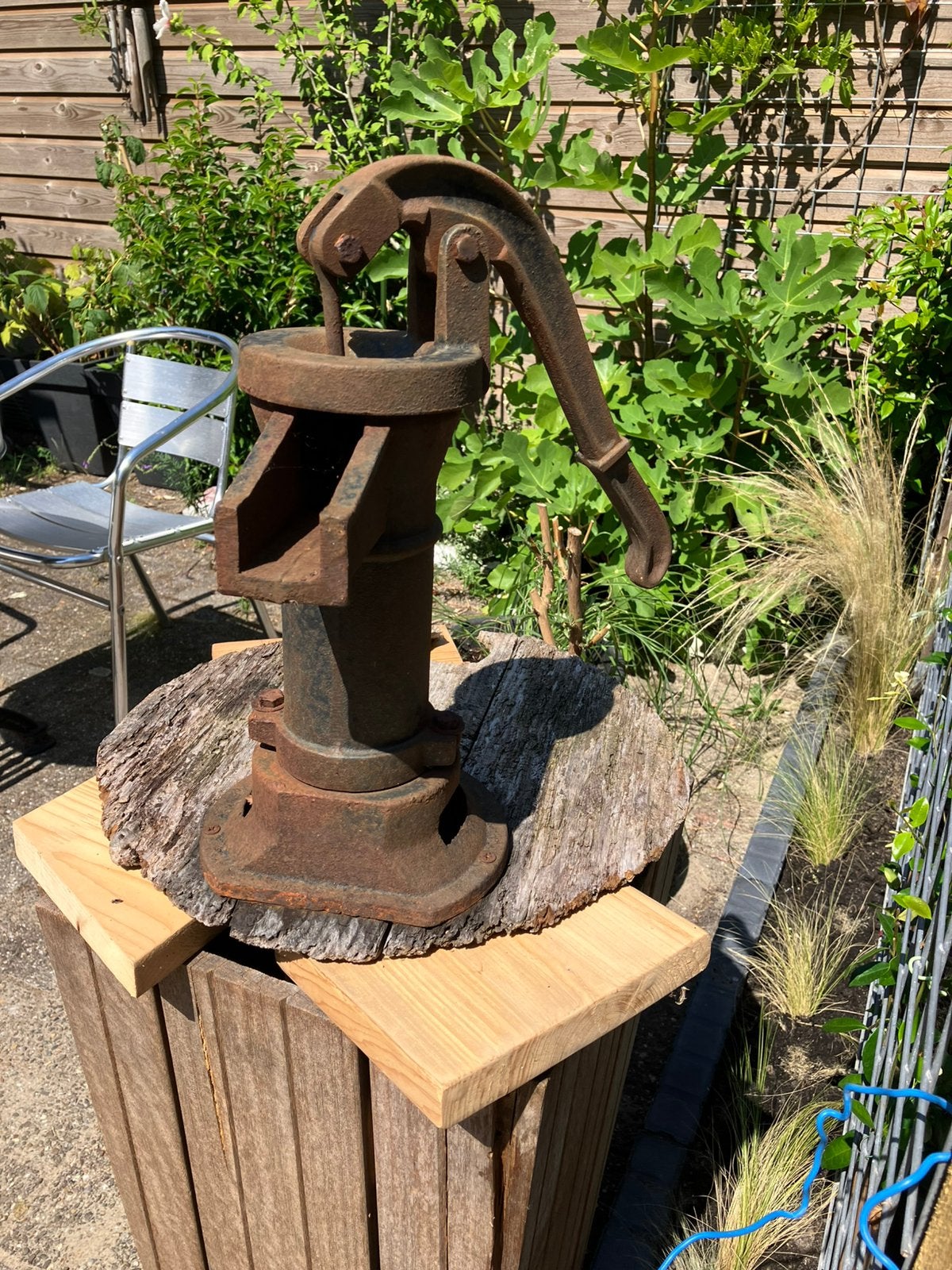 Gietijzeren hand waterpomp, Tuin en Terras, Ophalen, Gebruikt