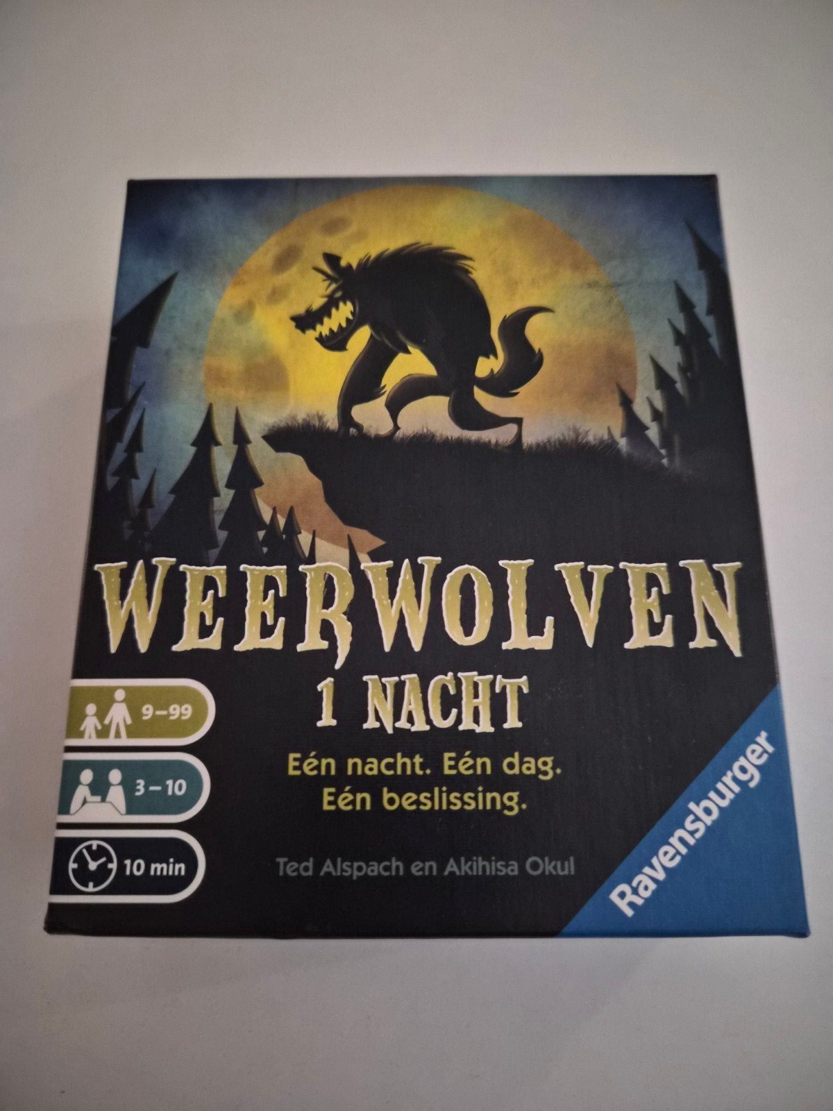 Weerwolven 1 Nacht - Ravensburger Gezelschapsspel, Vijf spelers of meer, Ophalen of Verzenden, Zo goed als nieuw, Ravensburger