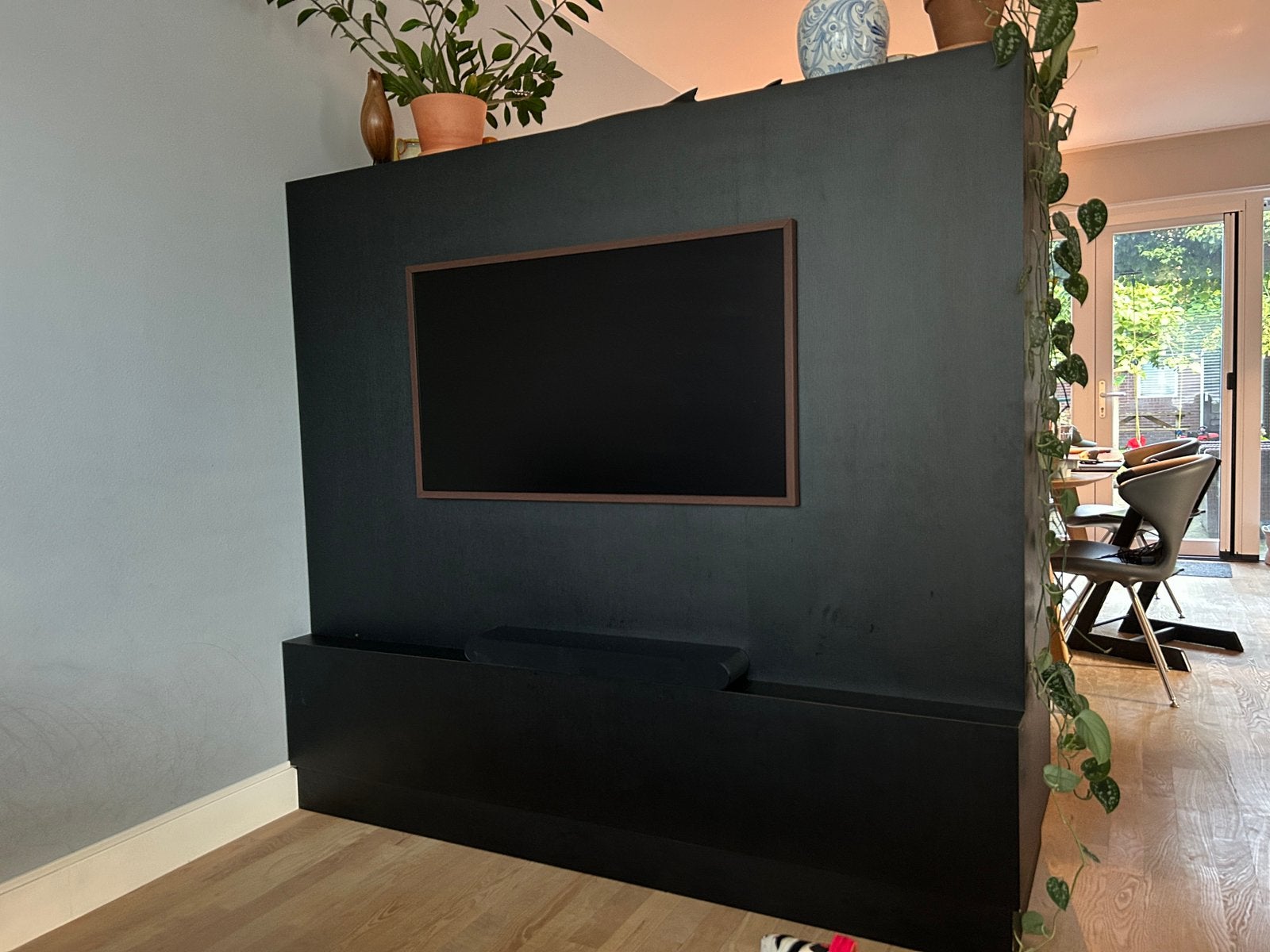 Maatwerk zwarte roomdivider, Huis en Inrichting, Ophalen, Overige materialen, Met deur(en), 150 tot 200 cm