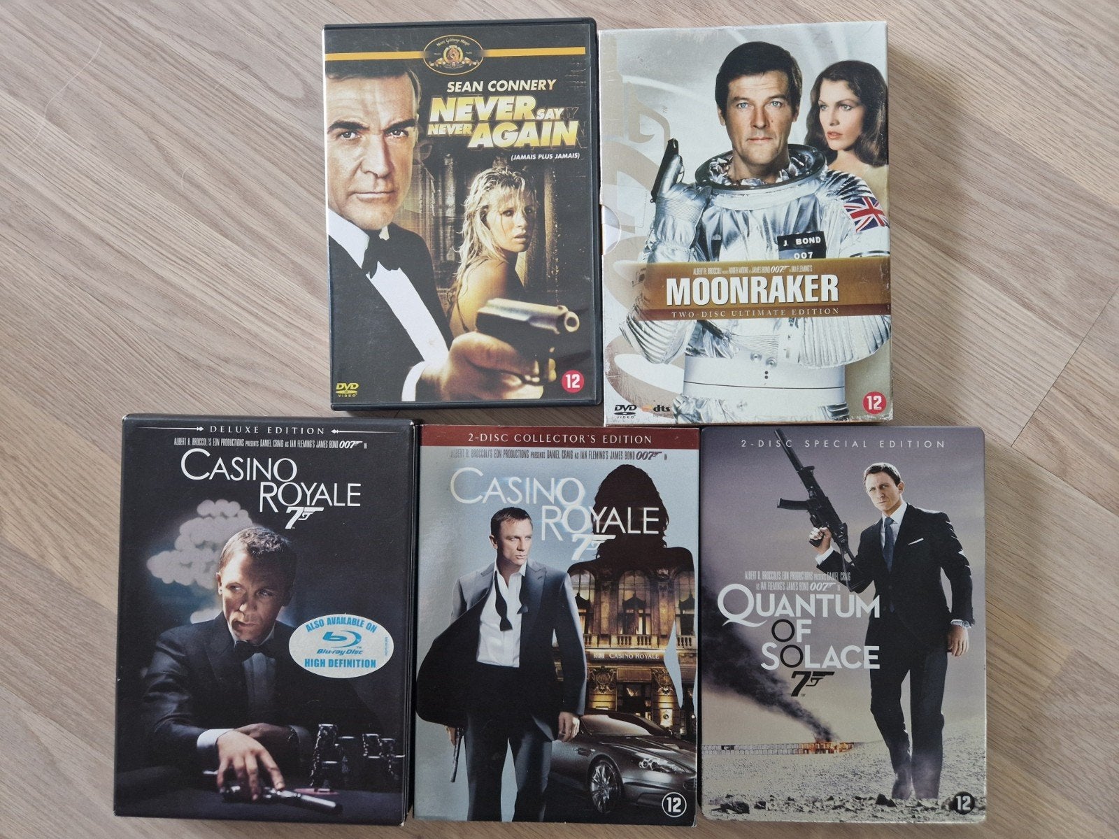 5 James Bond 007  DVD'S, Cd's en Dvd's, Vanaf 12 jaar, Ophalen, Zo goed als nieuw