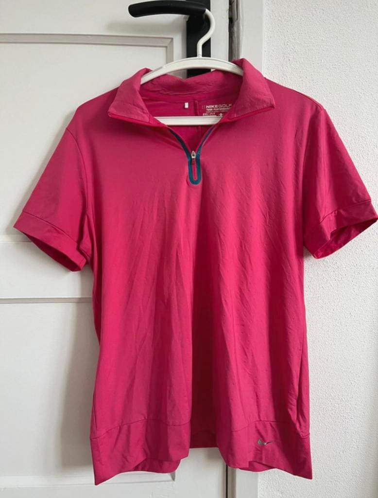 Nike Golf Tour Performance Polo – Fuchsia Roze – Maat L, Maat 42/44 (L), Ophalen of Verzenden, Korte mouw, Roze