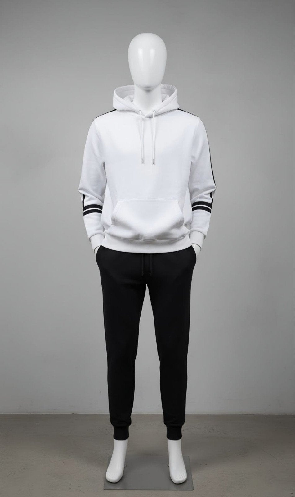 Bien Bleu Heren hoodie - Maat L, Maat 52/54 (L), Wit, Ophalen of Verzenden, Zo goed als nieuw
