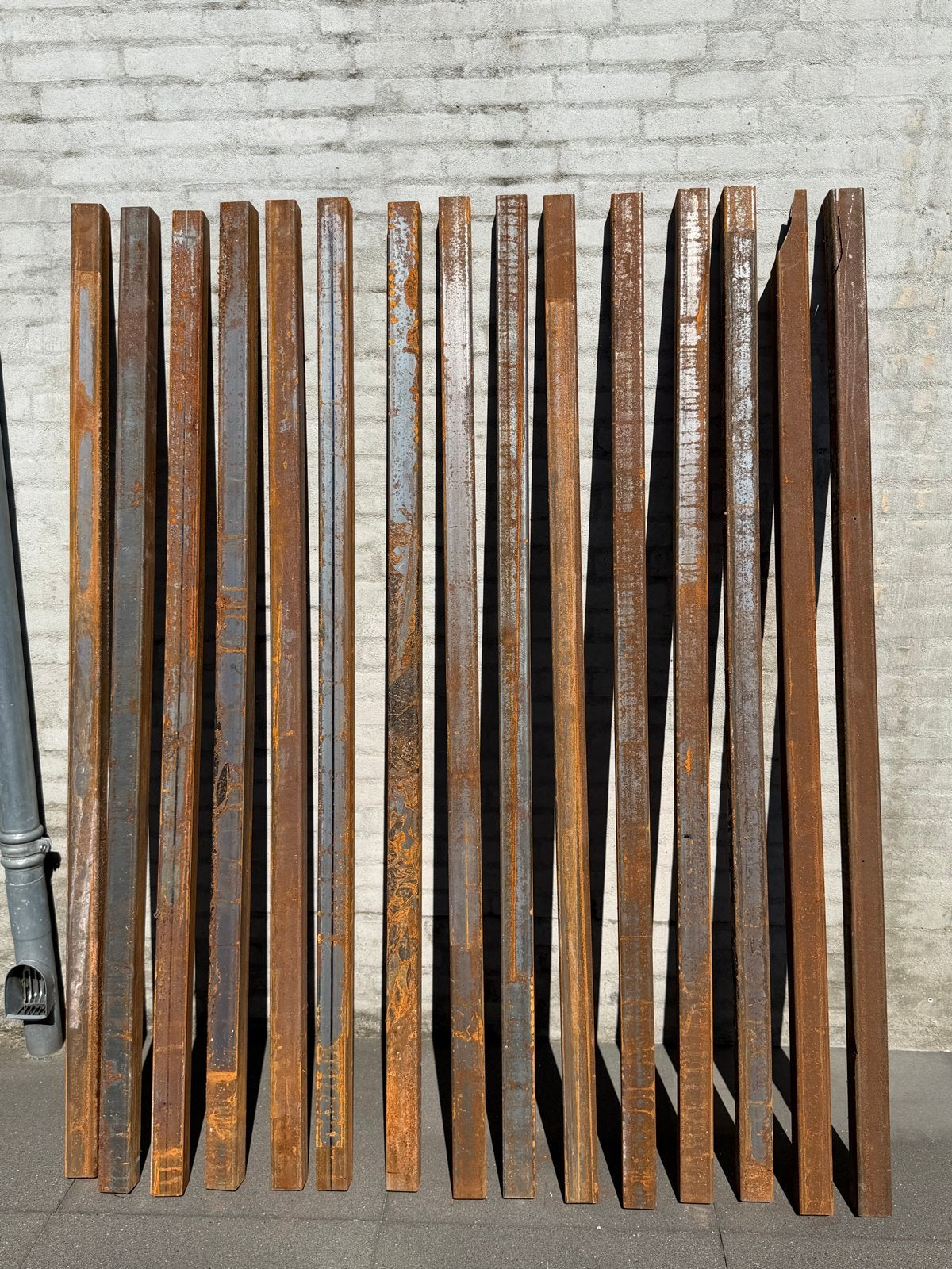 15 Stalen koker profielen 60x60mm, Ophalen, Zo goed als nieuw, IJzer