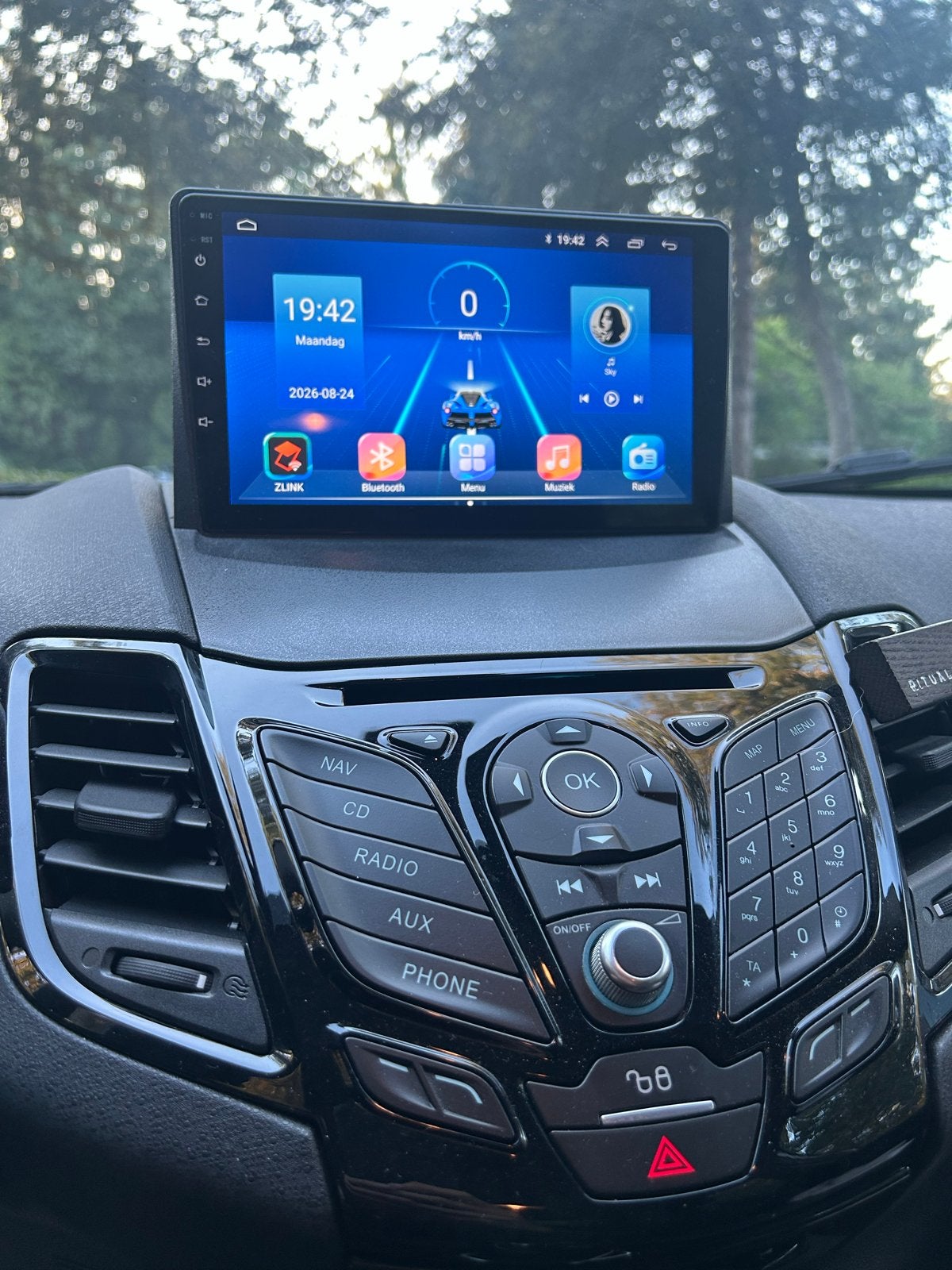 Ford Fiesta 2016 MK7 CarPlay Scherm - Draadloos Apple CarPla, Ophalen of Verzenden, Gebruikt