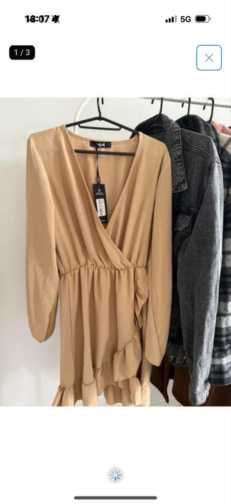 Most Wanted Jurk - Nieuw met label, Beige, Nieuw, Ophalen of Verzenden, Maat 36 (S)