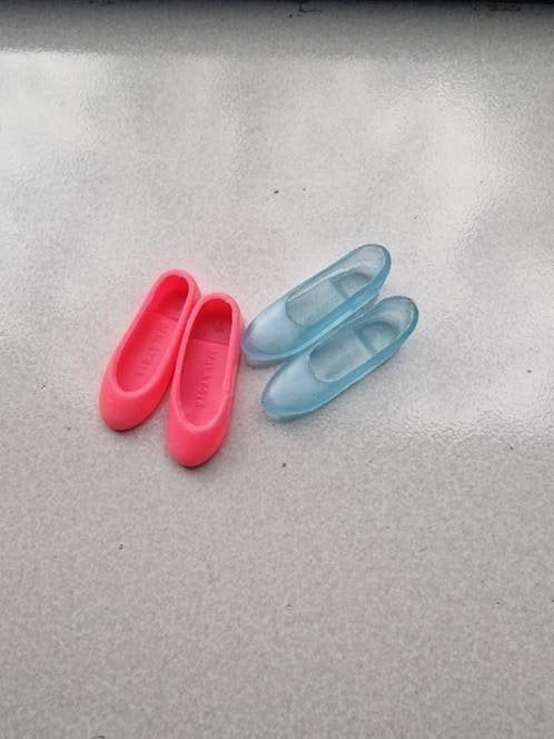 2 paar platte Barbie schoentjes - Maleisië flats