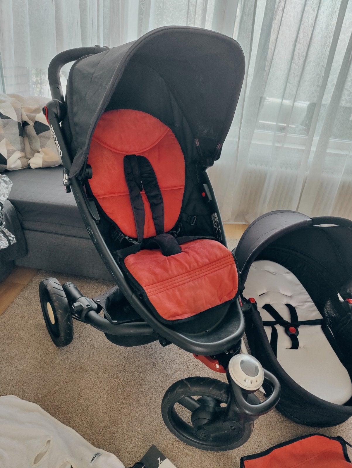 RECARO Babyzen 3-in-1 kinderwagenset met Isofix base, Gebruikt, Isofix, 0 t/m 13 kg, Ophalen