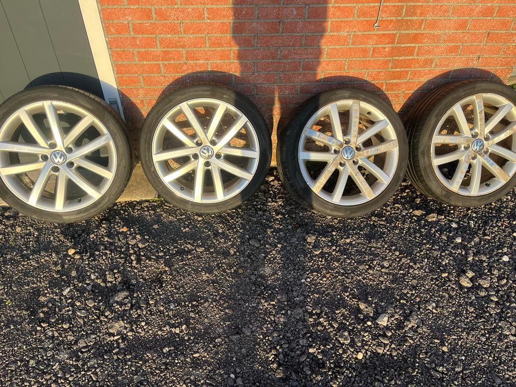 VW vancouver 18 inch 5x112, Auto-onderdelen, Banden en Velgen, Ophalen, 18 inch, Gebruikt, Banden en Velgen