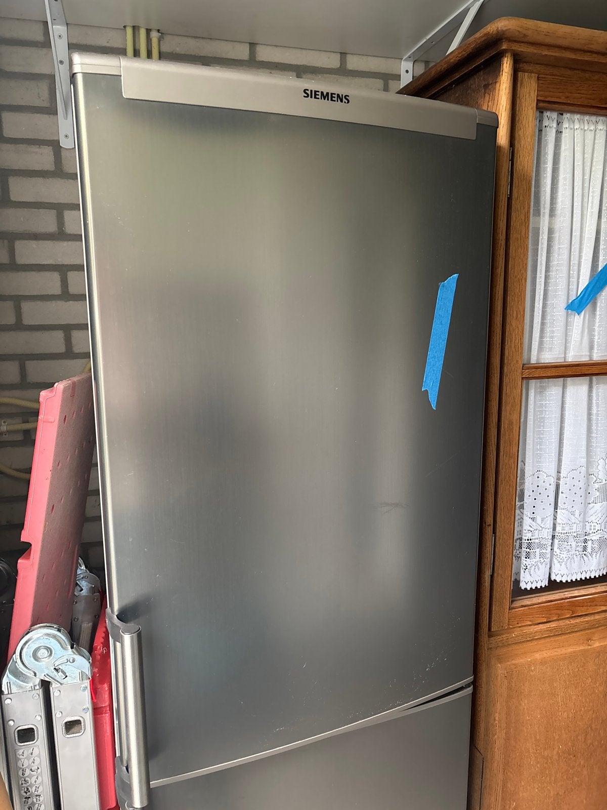 Siemens Koel-vriescombinatie - Zilver, Witgoed en Apparatuur, 200 liter of meer, Met aparte vriezer, Zo goed als nieuw, 45 tot 60 cm