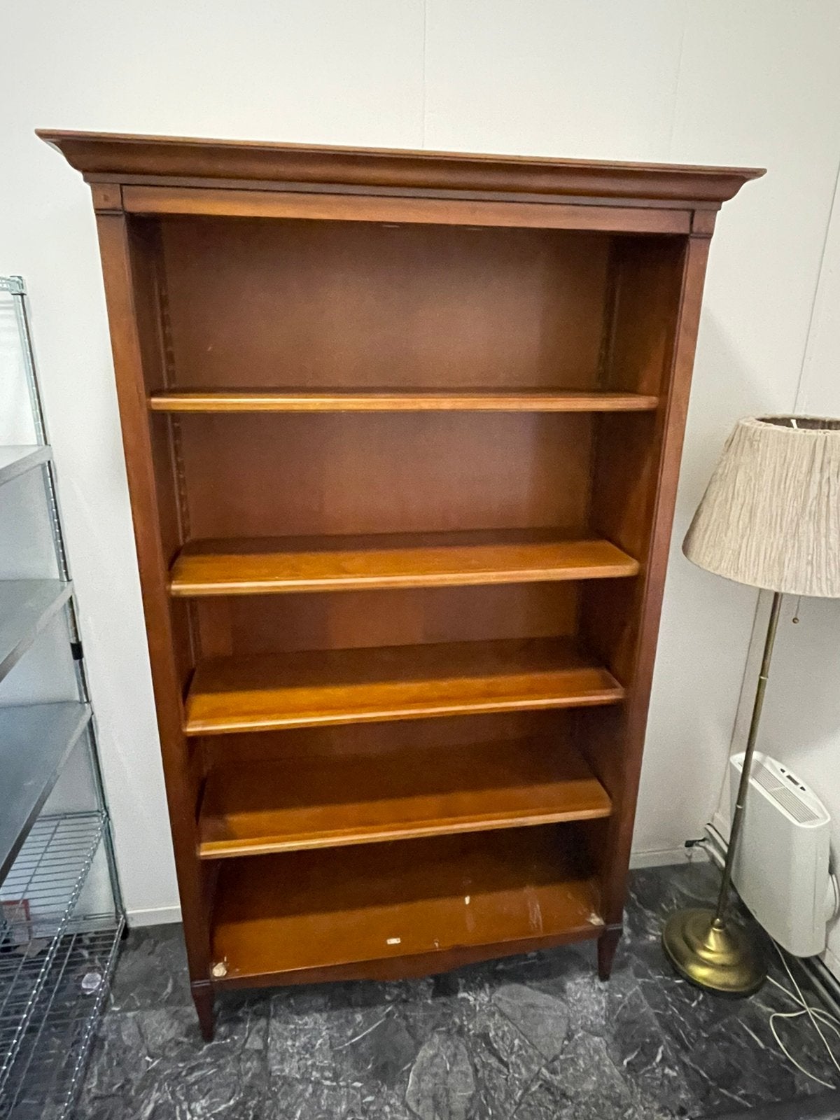 Boekenkast, Ophalen, Met plank(en), 100 tot 150 cm, Teakhout