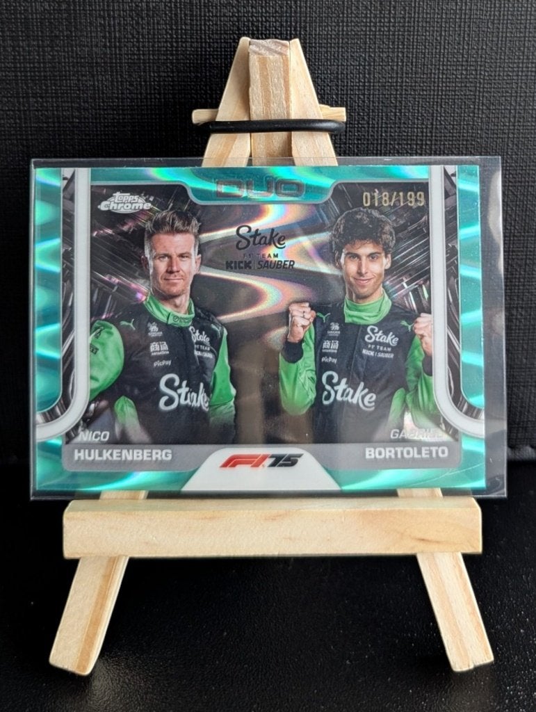 2025 Topps f1 Nico Hulkenberg / Gabriel Bortoleto /199, Hobby en Vrije tijd, Ophalen of Verzenden, Zo goed als nieuw, Plaatje