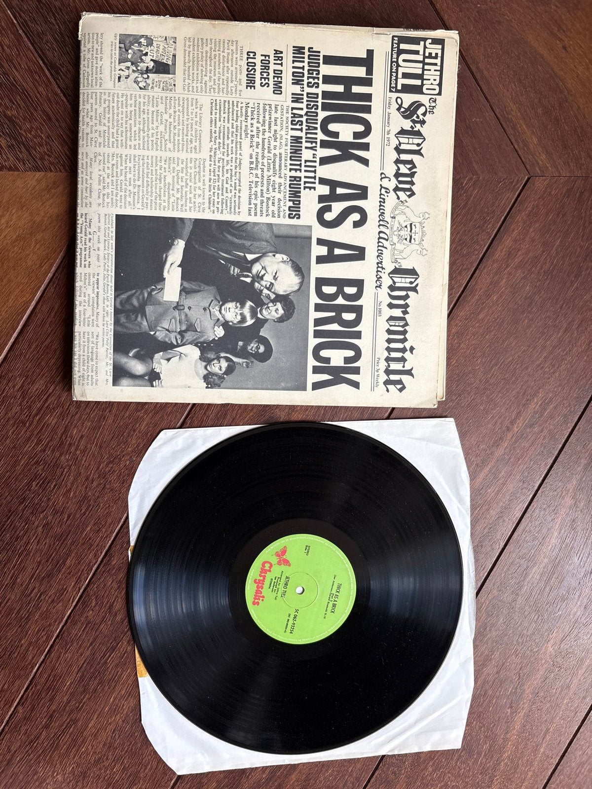 Jethro Tull - Thick as a Brick LP (Originele Persing), LP, Rock, Gebruikt, Originele persing