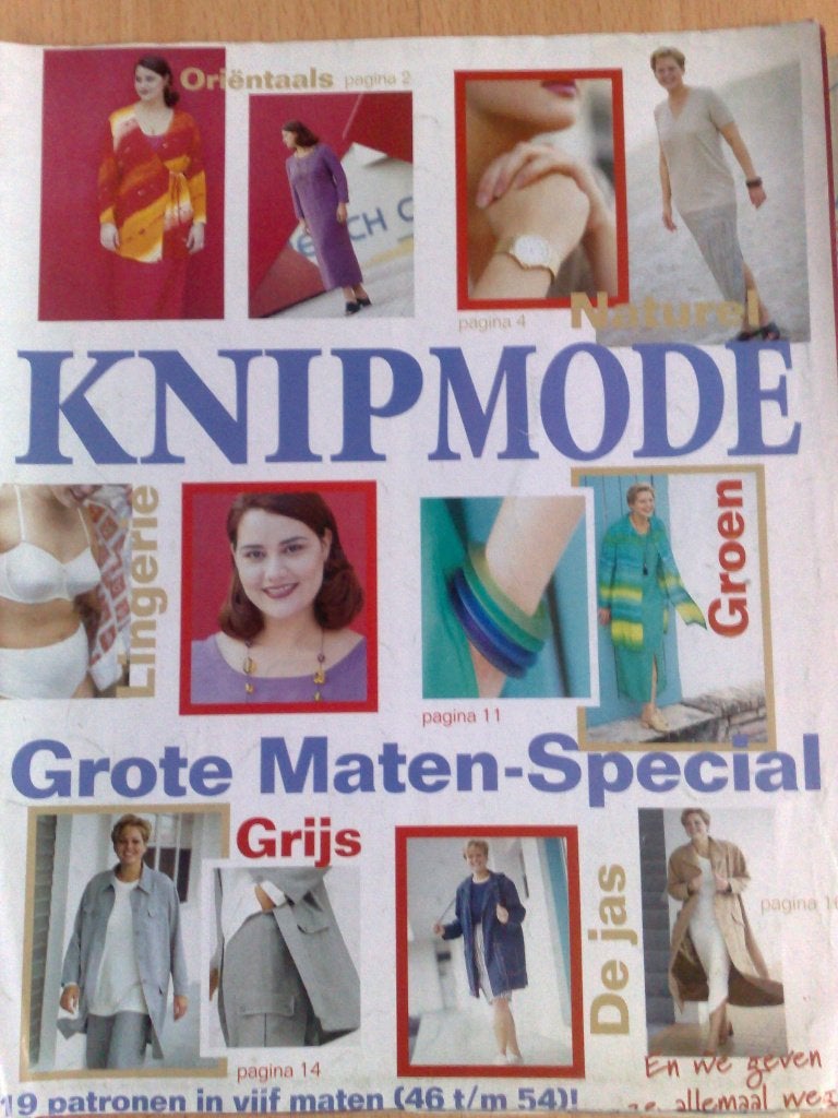 Knipmode special grote maten nr. 3 / 1998, maten 46 t/m 54, Verzenden, Zo goed als nieuw, Vrouw, Knipmode