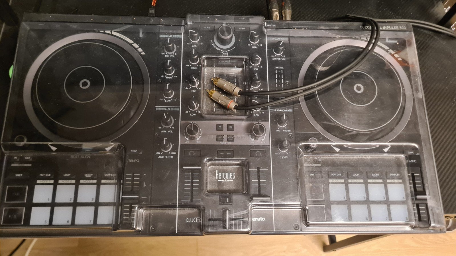 Hercules Impulse 500 DJ Set met Vonyx Boxen en Kabels, Ophalen, Gebruikt, Dj-set, Overige merken