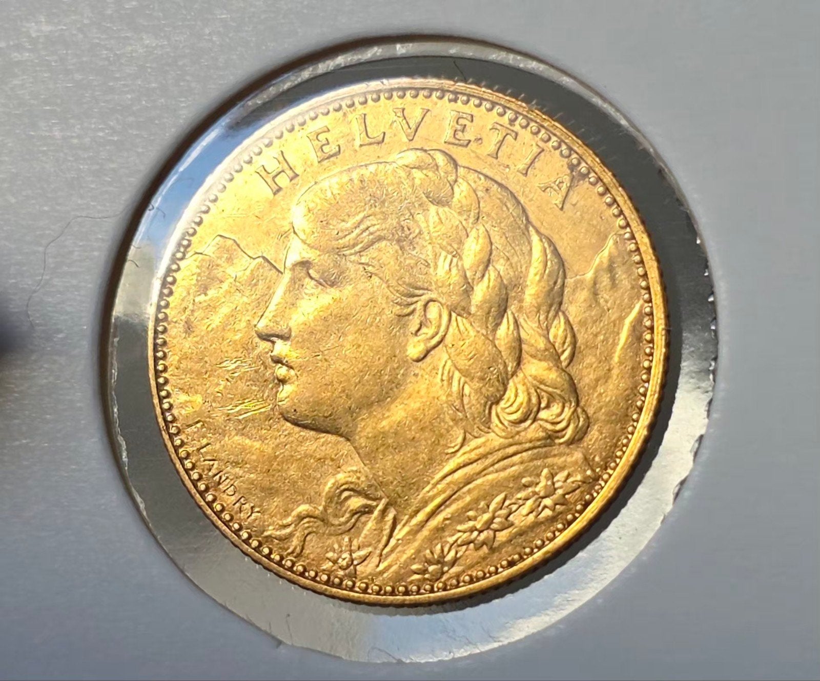 10 francs 1915 Zwitserland, Verzenden, Goud