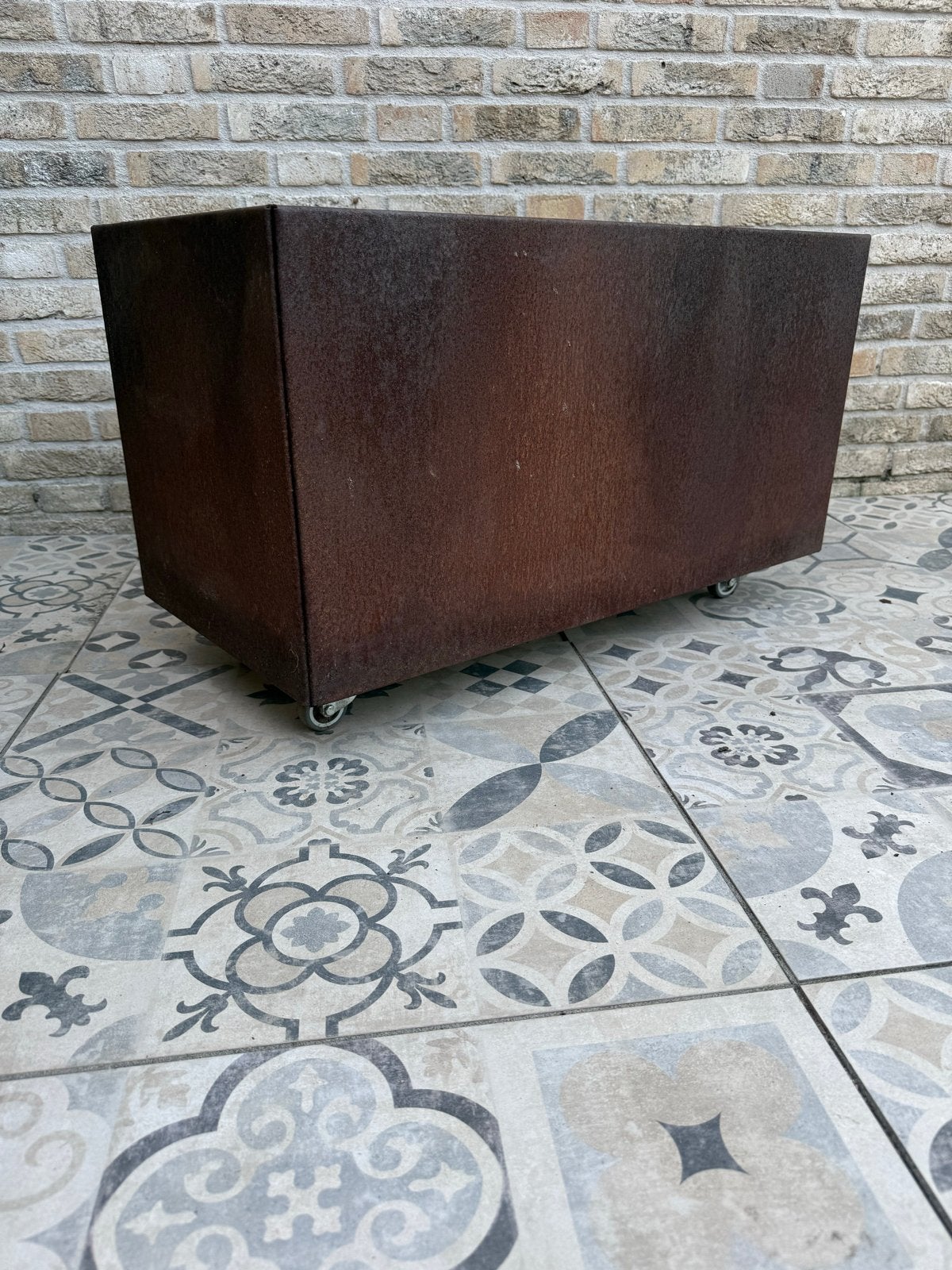 Plantenbak, Tuin en Terras, Bloembakken en Plantenbakken, Ophalen, Gebruikt, Metaal, 60 tot 100 cm