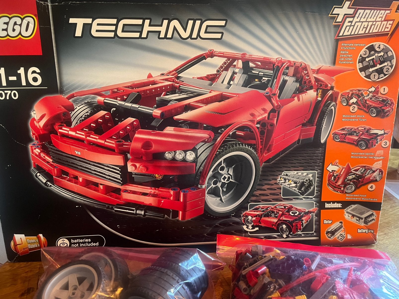 Technisch lego 8070, met doos, Overige merken, Auto, Groter dan 1:32, Ophalen of Verzenden