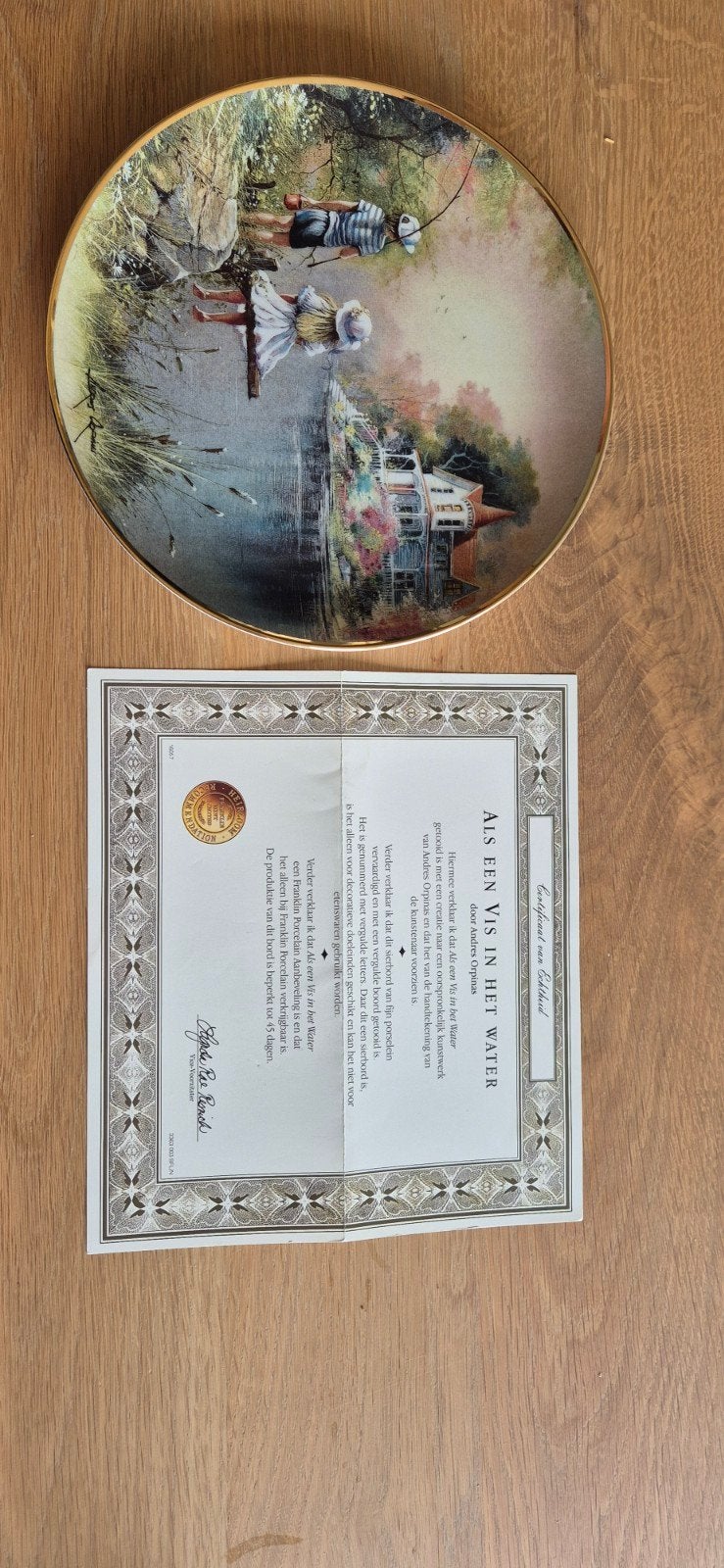 Franklin Mint Decoratieve Borden Set - Limited Edition, Ophalen