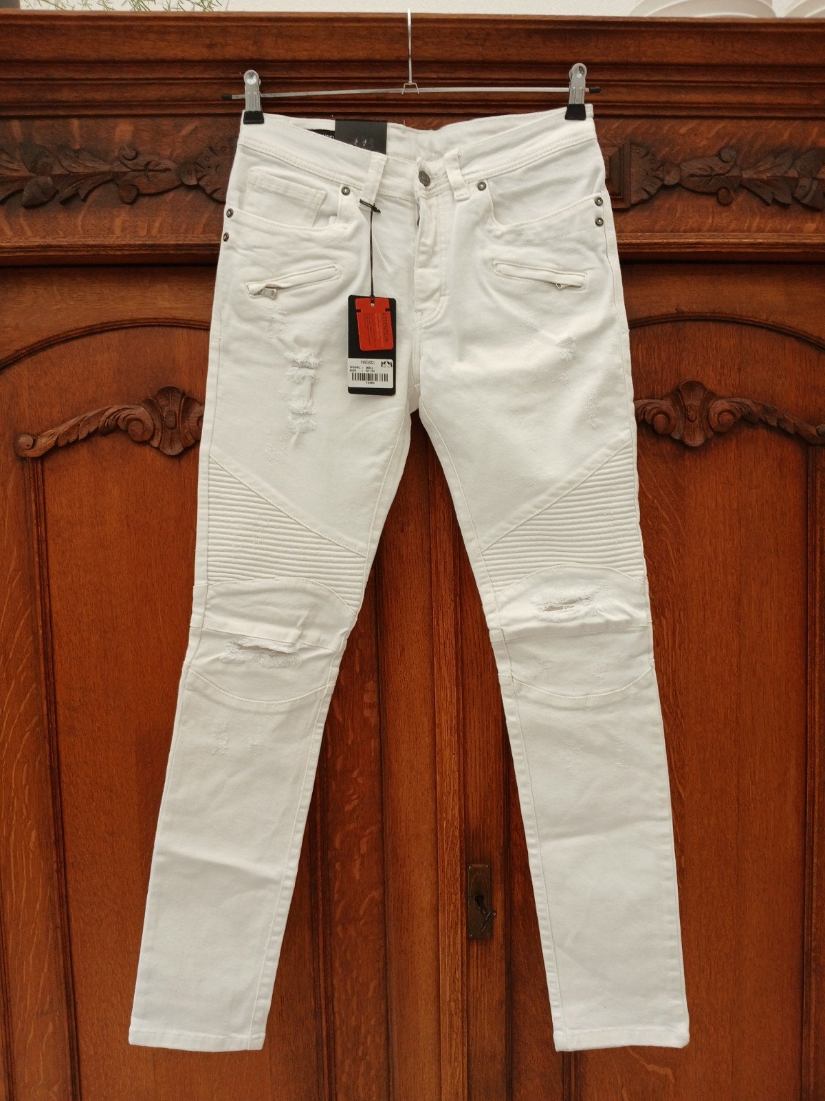 Pascucci Nieuwe Witte Jeans Maat 30/34, Wit, Nieuw, W32 (confectie 46) of kleiner, Ophalen of Verzenden