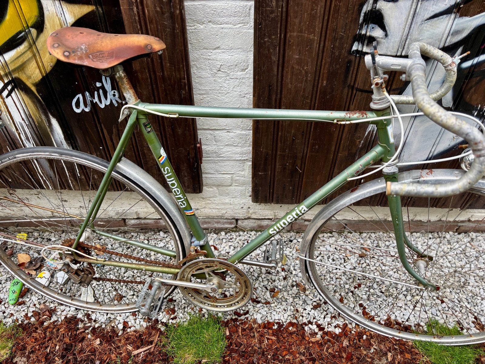 Vintage Superia racefiets frame - Opknapper, Fietsen en Brommers, Fietsen | Oldtimers, 51 tot 55 cm, Ophalen, Velgrem, Jaren '60 of nieuwer