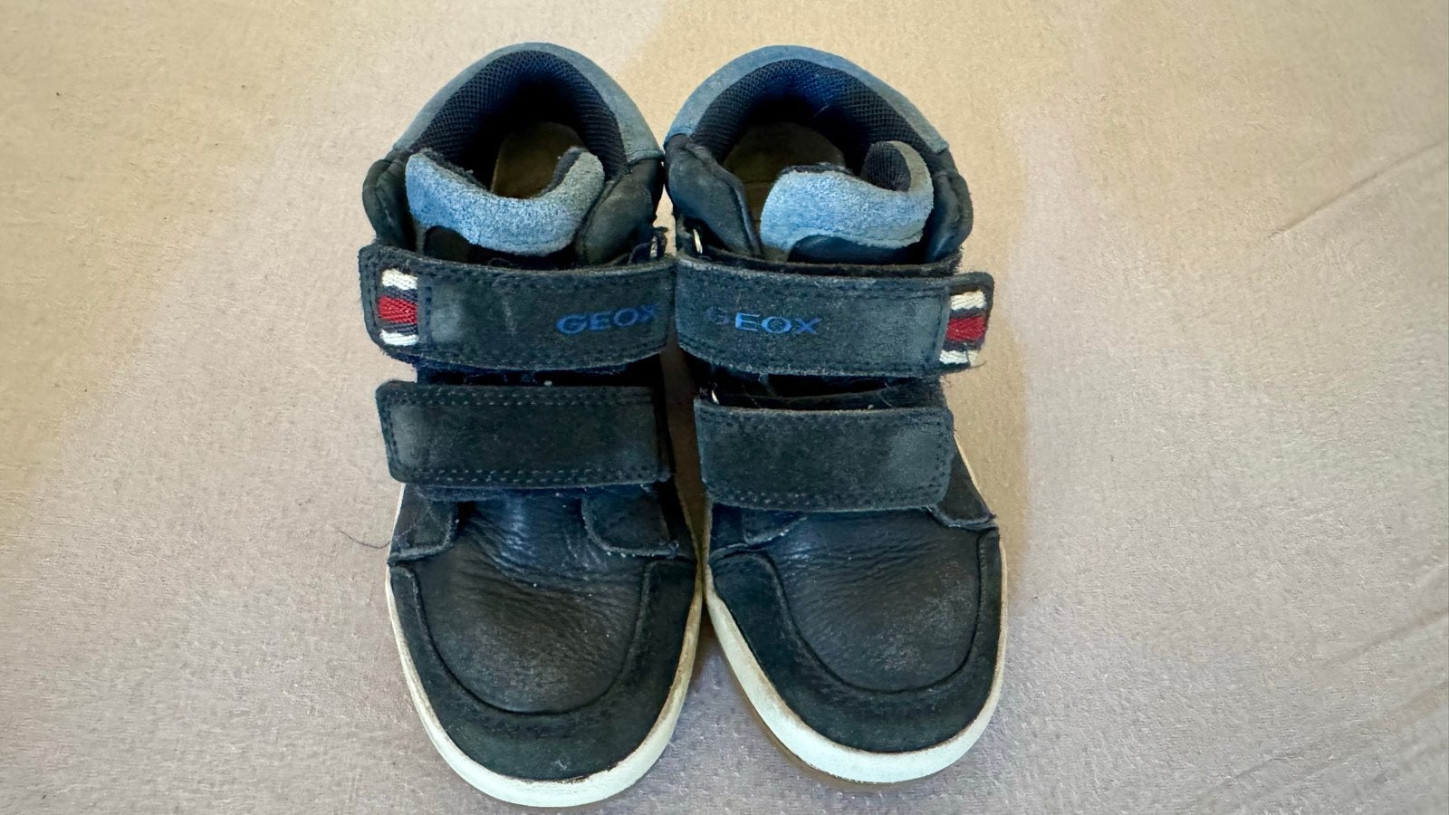 Hoge Geox schoenen maat 26, echt leer, Gebruikt, Schoenen, Ophalen of Verzenden, Jongen