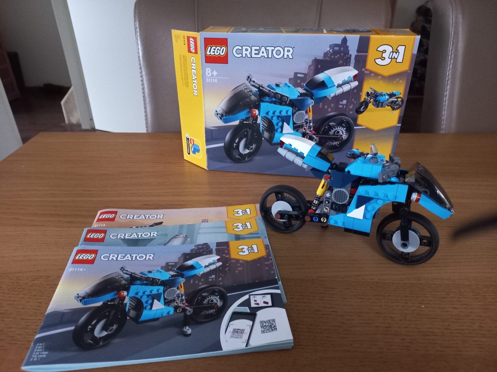 LEGO Creator 31114 Superbike 3-in-1 set, Lego, Ophalen of Verzenden, Zo goed als nieuw, Compleet