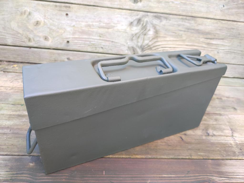 Munitiekist mg Duits WOI WOII geen bodemvondst, nieuwe verf, Verzenden, Landmacht, Duitsland, Kist of Geocache