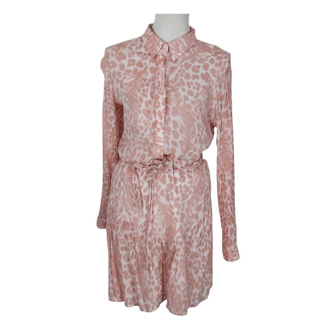 Alix The Label Zalmroze Set Blouse Rok Maat M, Verzenden, Gedragen, Maat 38/40 (M), Roze