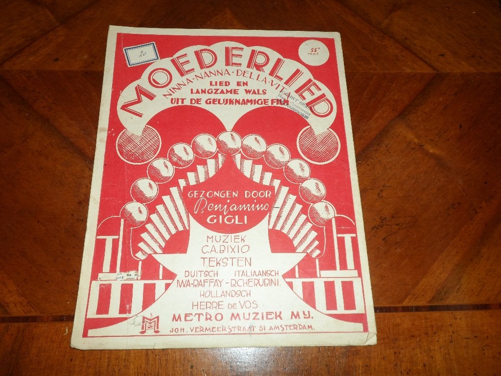 C.A. Bixio, Muziek en Instrumenten, Bladmuziek, Gebruikt, Artiest of Componist, Populair, Gitaar, Piano, Zang, Ophalen of Verzenden