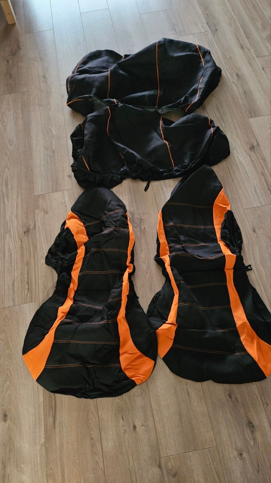 Auto Stoelhoezen Set Zwart/Oranje Kia picanto, Ophalen of Verzenden, Nieuw, Universele onderdelen