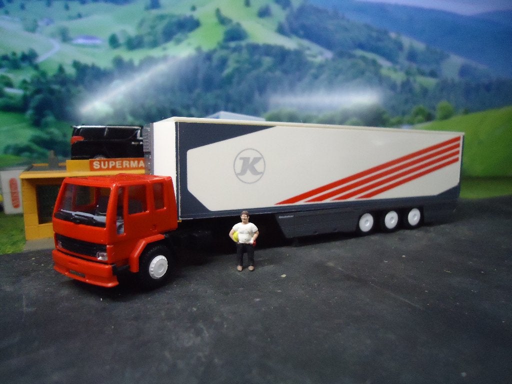 Ford Cargo  met Kässbohrer koelwagen - Rietze, Ophalen of Verzenden, Nieuw, Bus of Vrachtwagen, Rietze