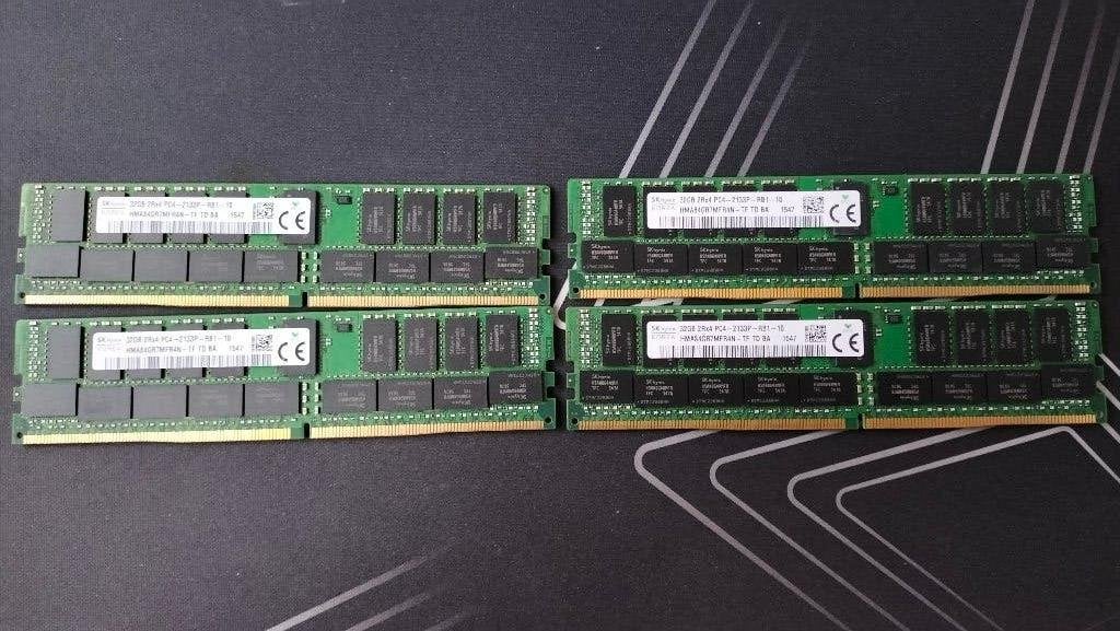 4x 32Gb PC4-2133P Hynix Server RAM, Computers en Software, RAM geheugen, Ophalen, 32 GB, Server, DDR4