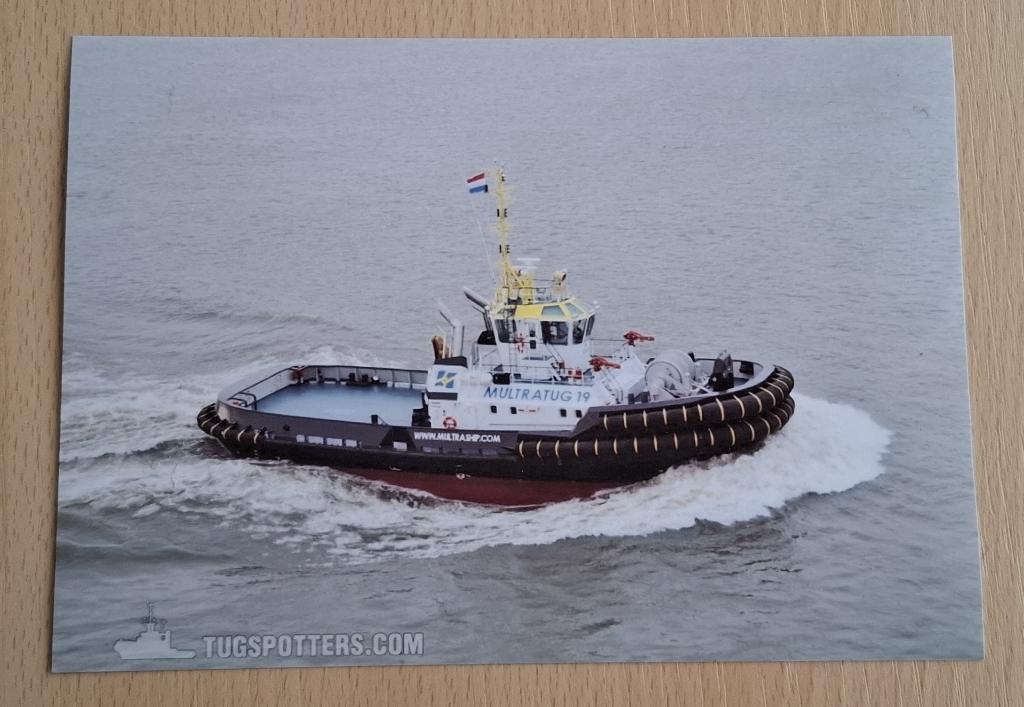 Foto van sleepboot Multratug 19, Verzenden, 1980 tot heden, Foto, Zo goed als nieuw